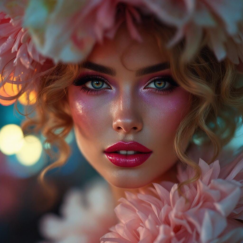 Carnival Showgirls in Professional Portrait Photography Styl...