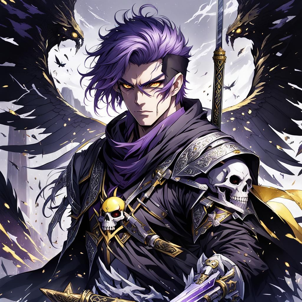 Celestial Warrior in Dark Armor