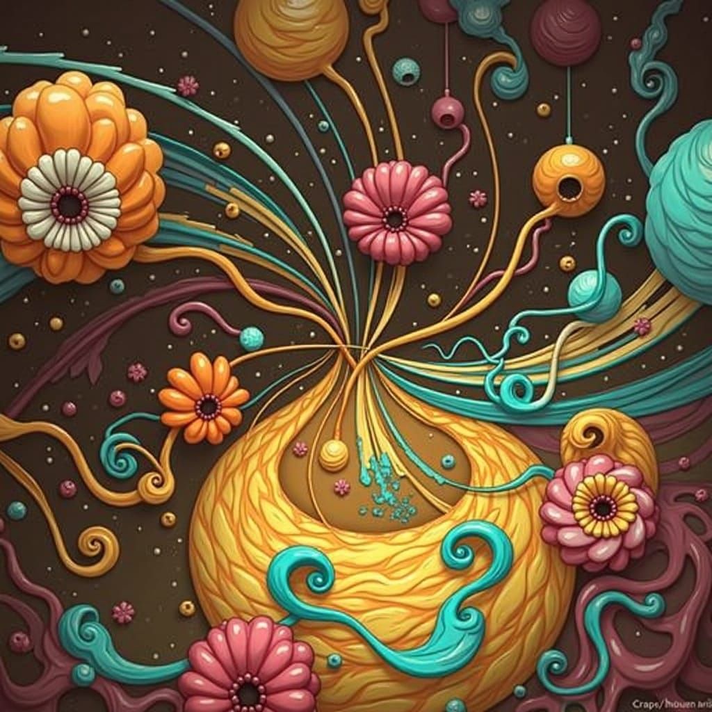 Abstract Swirling Vortex of Motion