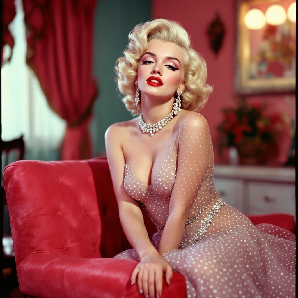 Marilyn Monroe in Pop Art Style Portrait