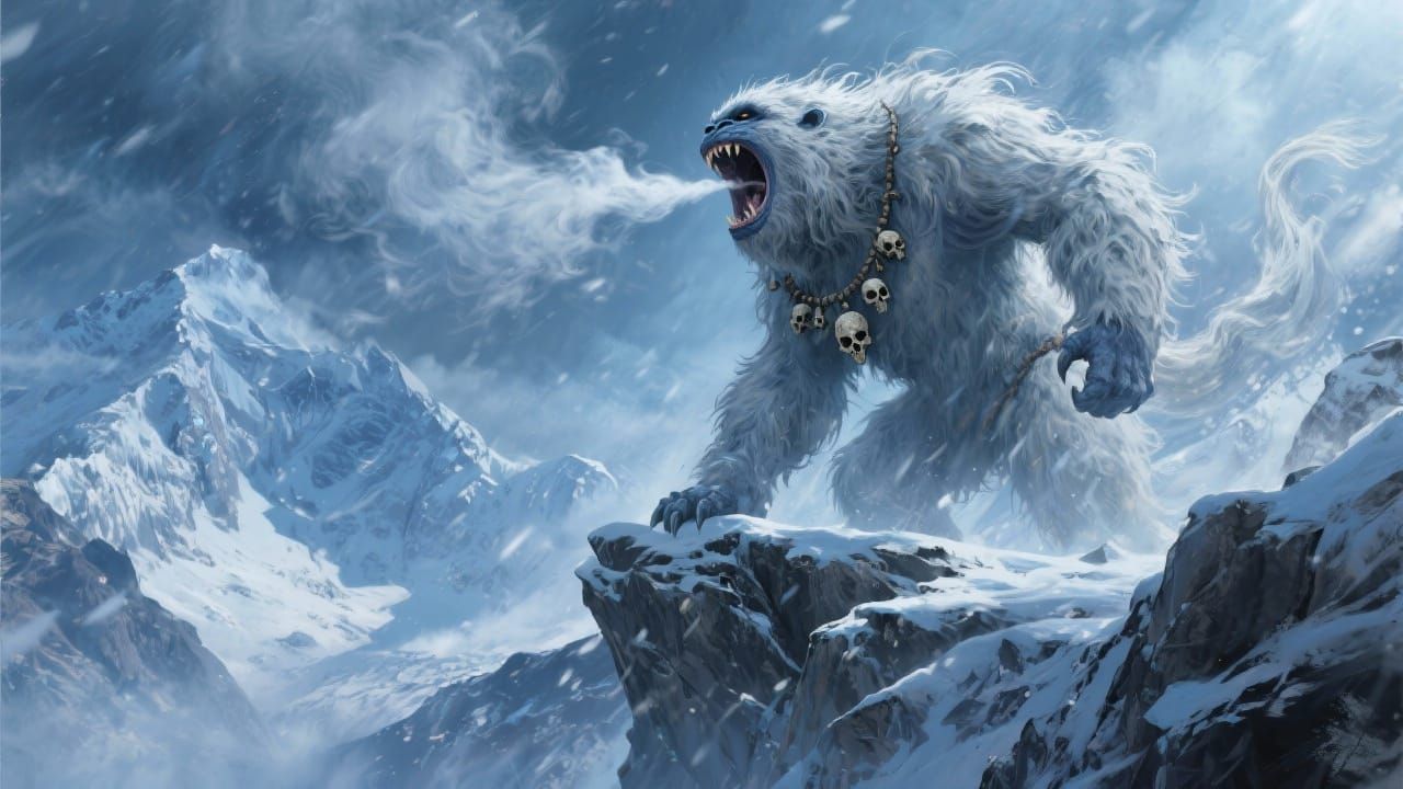 Yeti Roars in Himalayan Blizzard