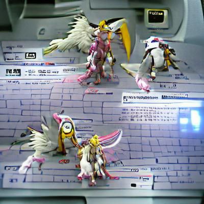 Cyberpunk Digital Creatures Emerge from Dark Neon