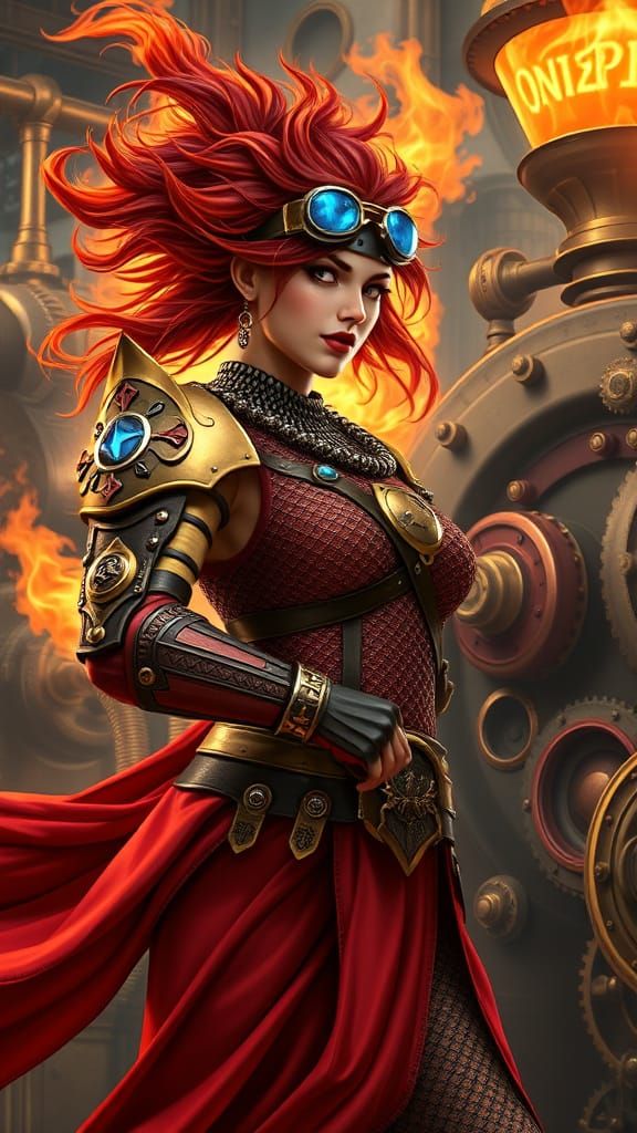 Steam-Powered Pyromancer Unleashes Inferno in Industrial Lan...