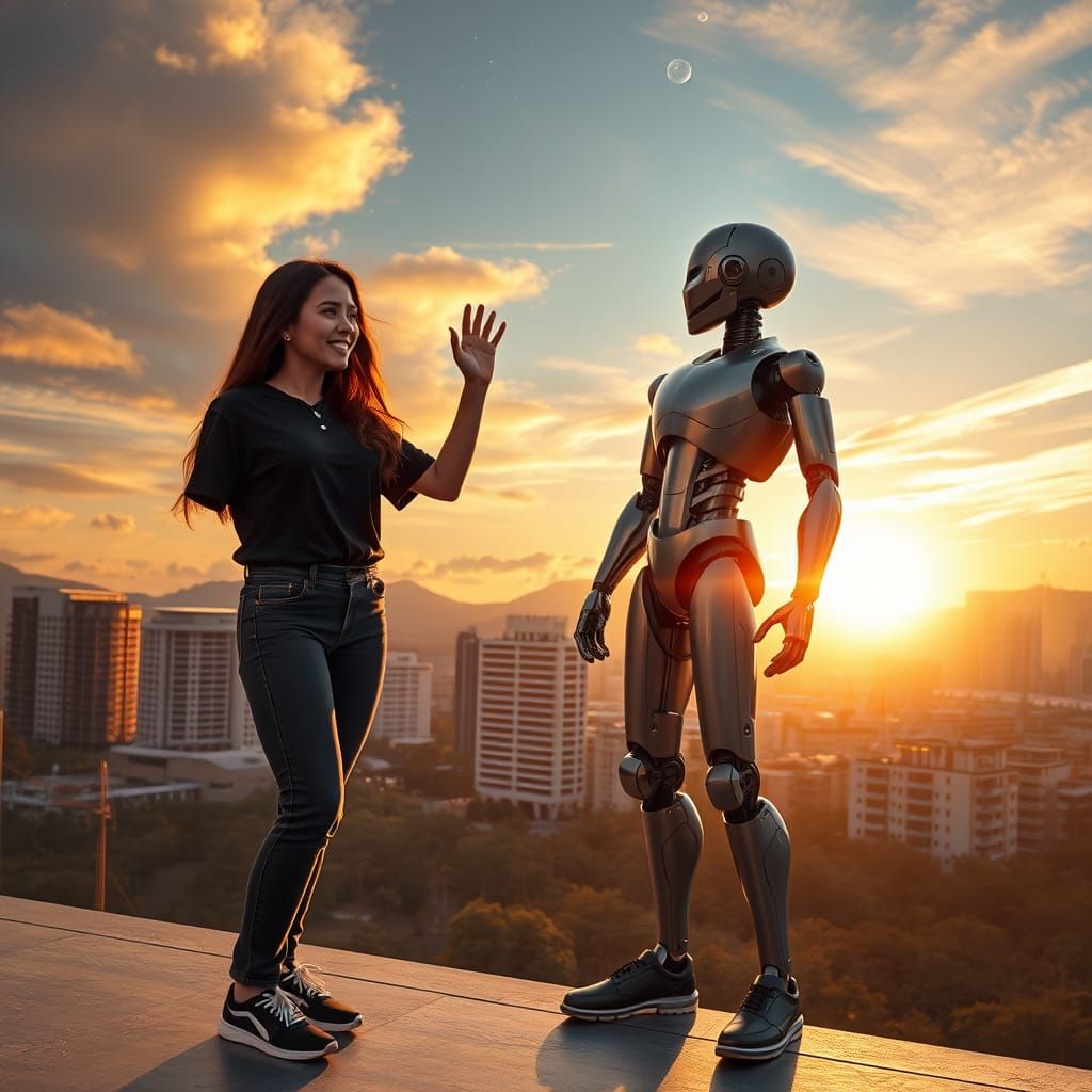 Epic Dialogue Between Human and AI in Hyper-Realistic Urban ...