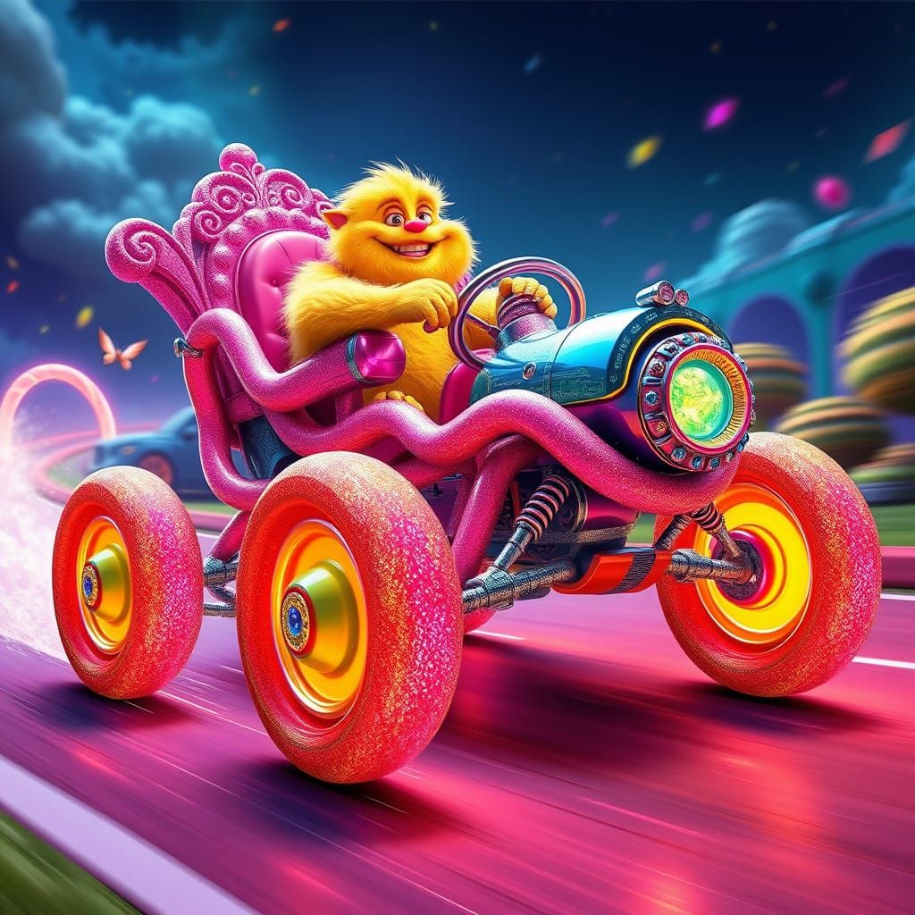 Whimsical Road Trip in a Fantastical World