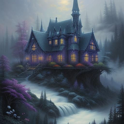 Mystical Landscapes in Monochromatic Wonder