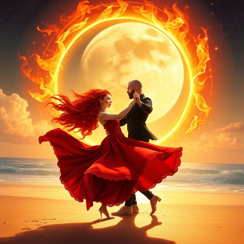 Celestial Dance of Love and Harmony