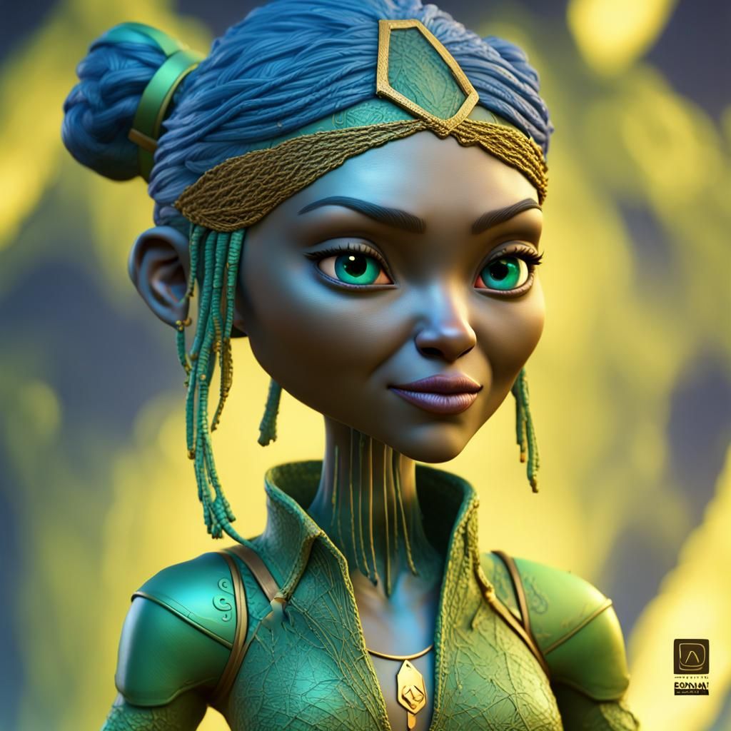 Cinematic Fantasy Warrior in Industrial Light