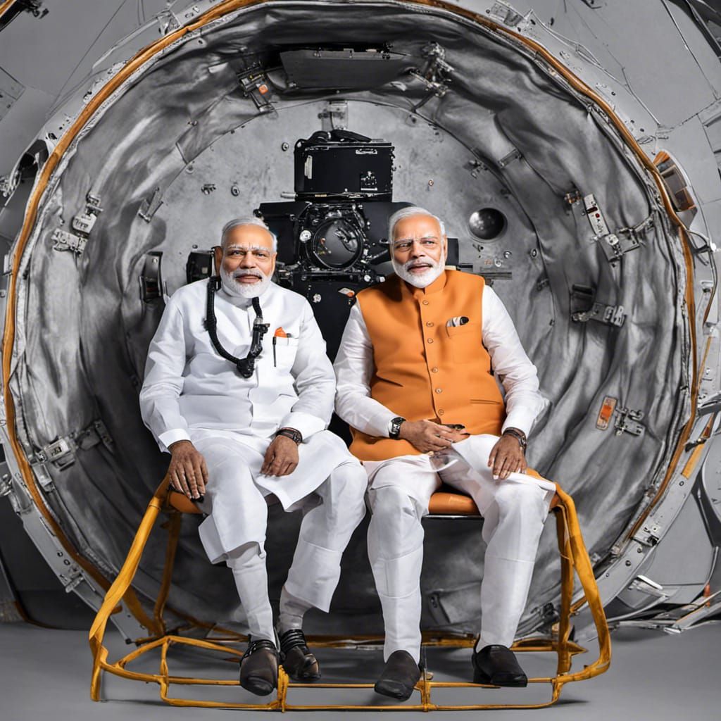 Narendra Modi on the Moon with Chandrayaan 3