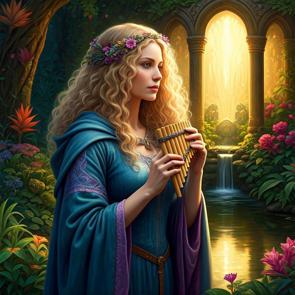 Gallo-Celtic Goddess in Enchanted Forest