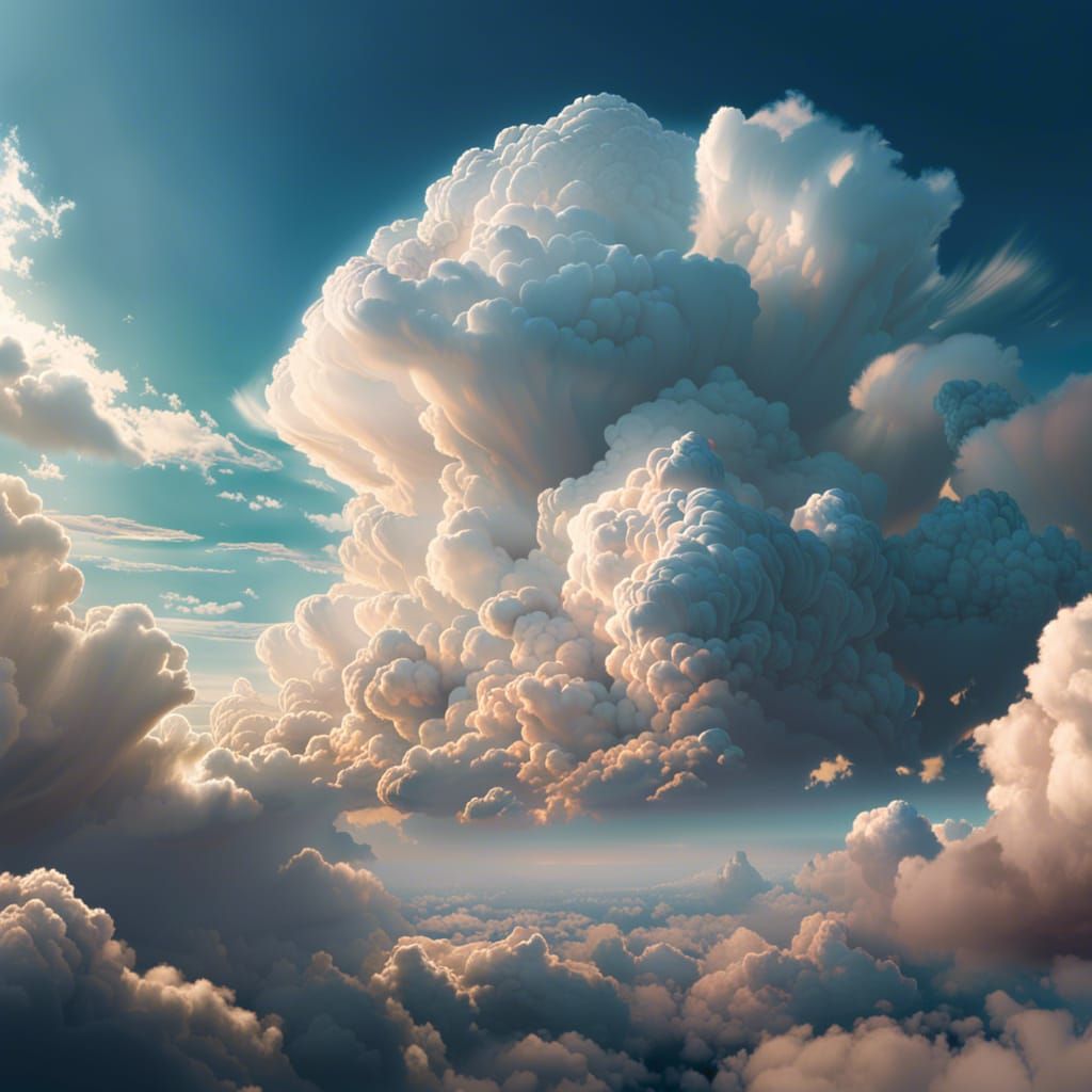 Angels of the Cloudy Sky in Epic Detail