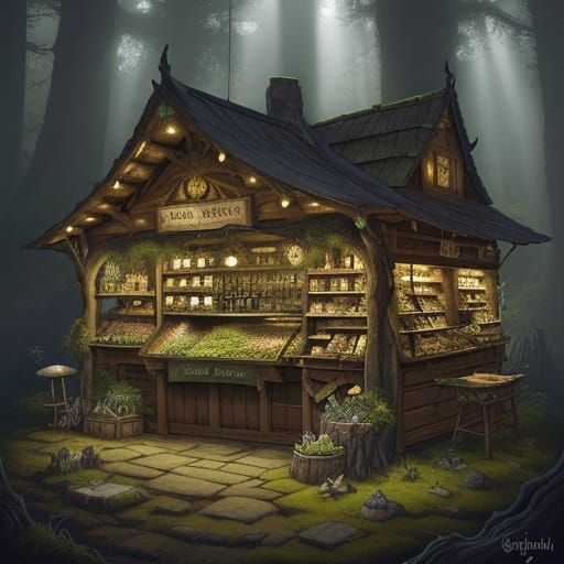 Enchanted Forest Farmstand Run by Owl