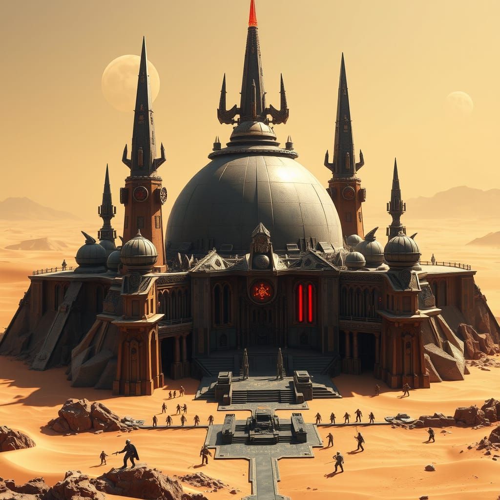 Ancient Fortress Rises from Tatooine's Golden Sands in Cyber...