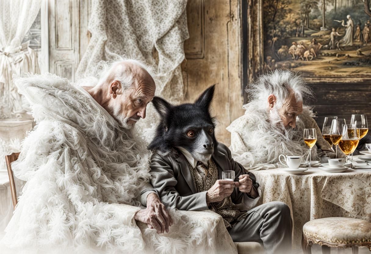 Exotic Aliens Celebrate in Surreal Restaurant: Photography