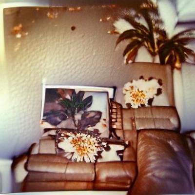 Nostalgic 80s Backroom in Warm Earthy Hues
