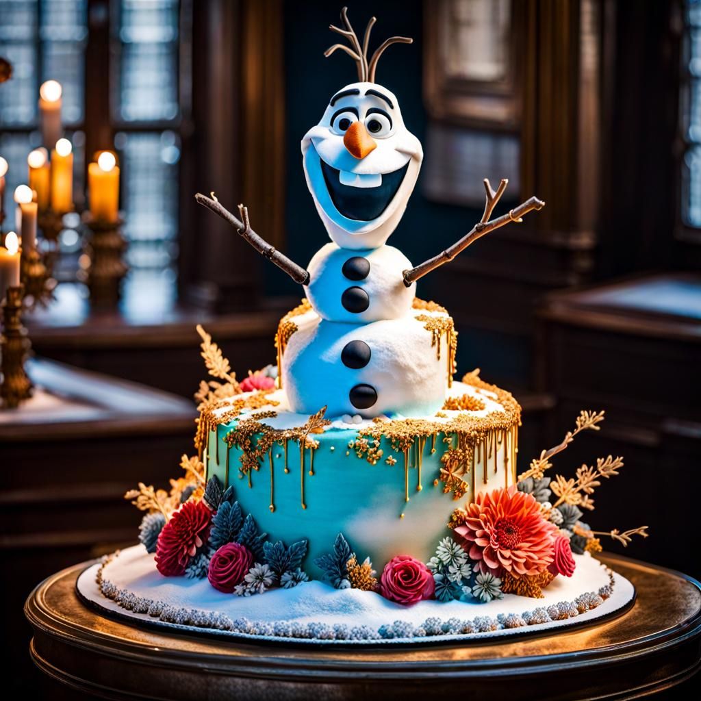 Olaf Cake