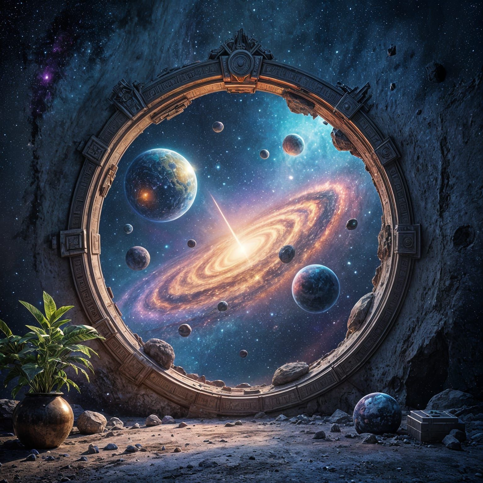 Cosmic Portal: Drifting Planets and Galaxies