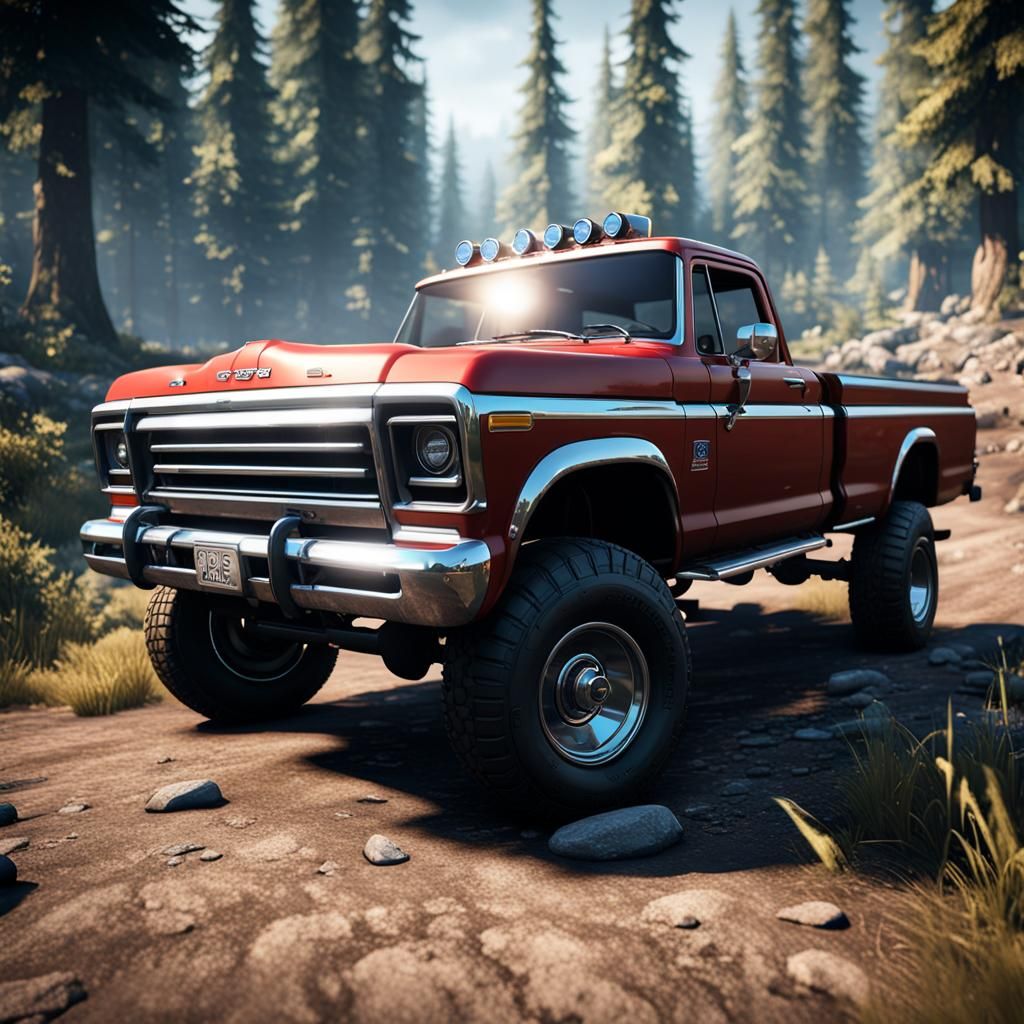 Epic Ford Truck in Unreal Engine 5 3D Art