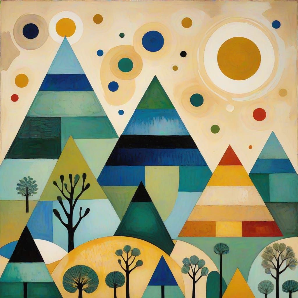 Whimsical Art Nouveau Pyramids