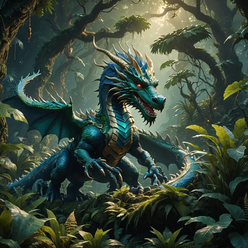Ancient Dragon Awakens in Emerald Jungle to Save the Day