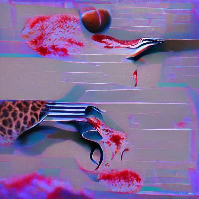 Dark and Moody Scene of a Gruesome Murder Scene