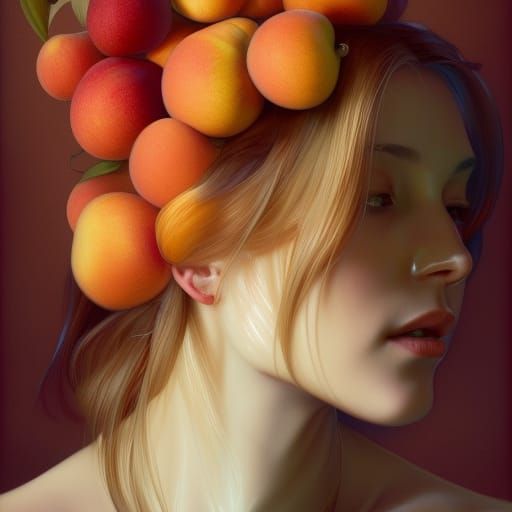 Vibrant Fruit Goddess