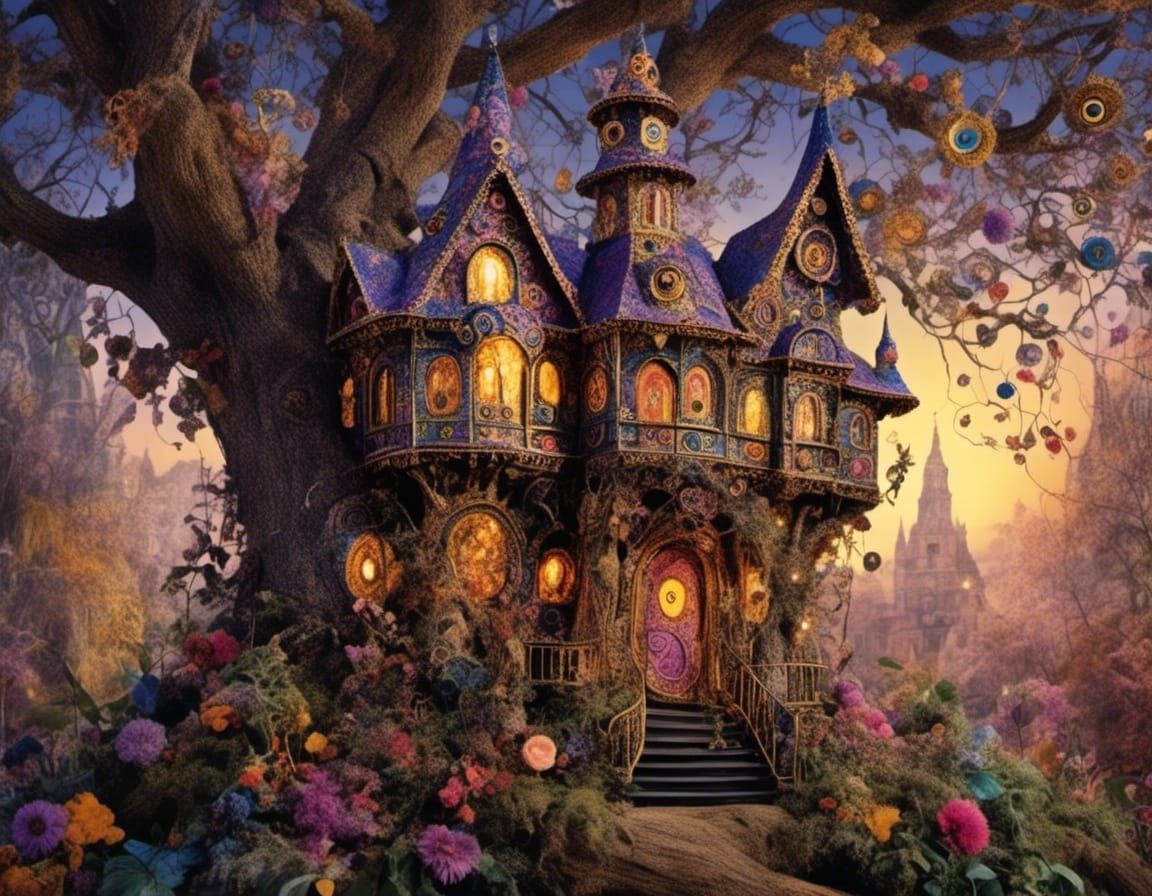 Fantasy fairy house.