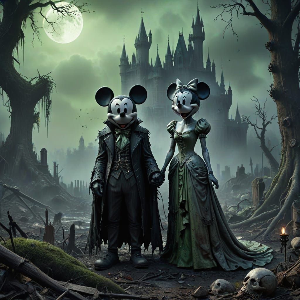 Gothic Horror: Undead Disney Characters in a Plague Kingdom