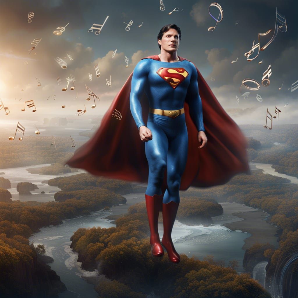 Superman Soars on Melodic Winds