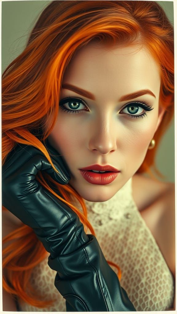 Androgynous Pin-Up in Vintage Glamour Style