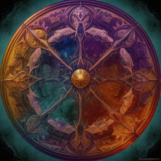 Mystical Witches Perform the Great Rite in a Vibrant Ritual....