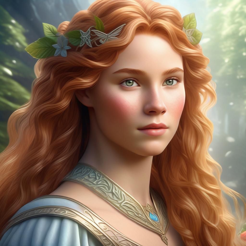 Ethereal Elvish Princess in Heavenly Glow