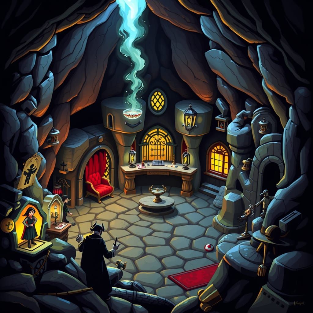 Dramatic Villain Lairs and Secret Underground Bases