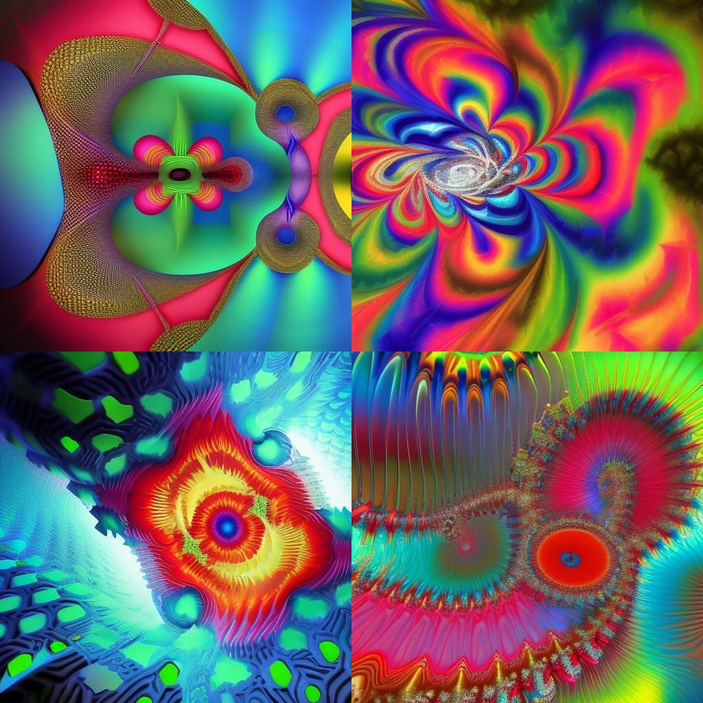 Vibrant Geometric Masterpiece in Polychromatic Abstract