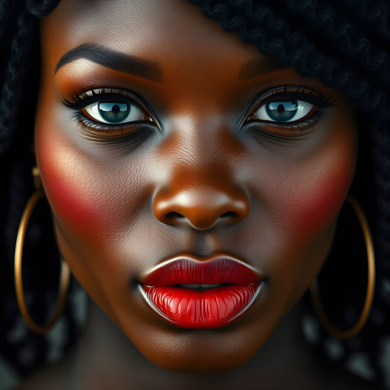 Hyperrealistic Portrait of an African Woman