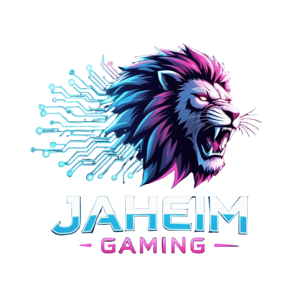 Gaming PC Logo: Roaring Lion with Circuit Board