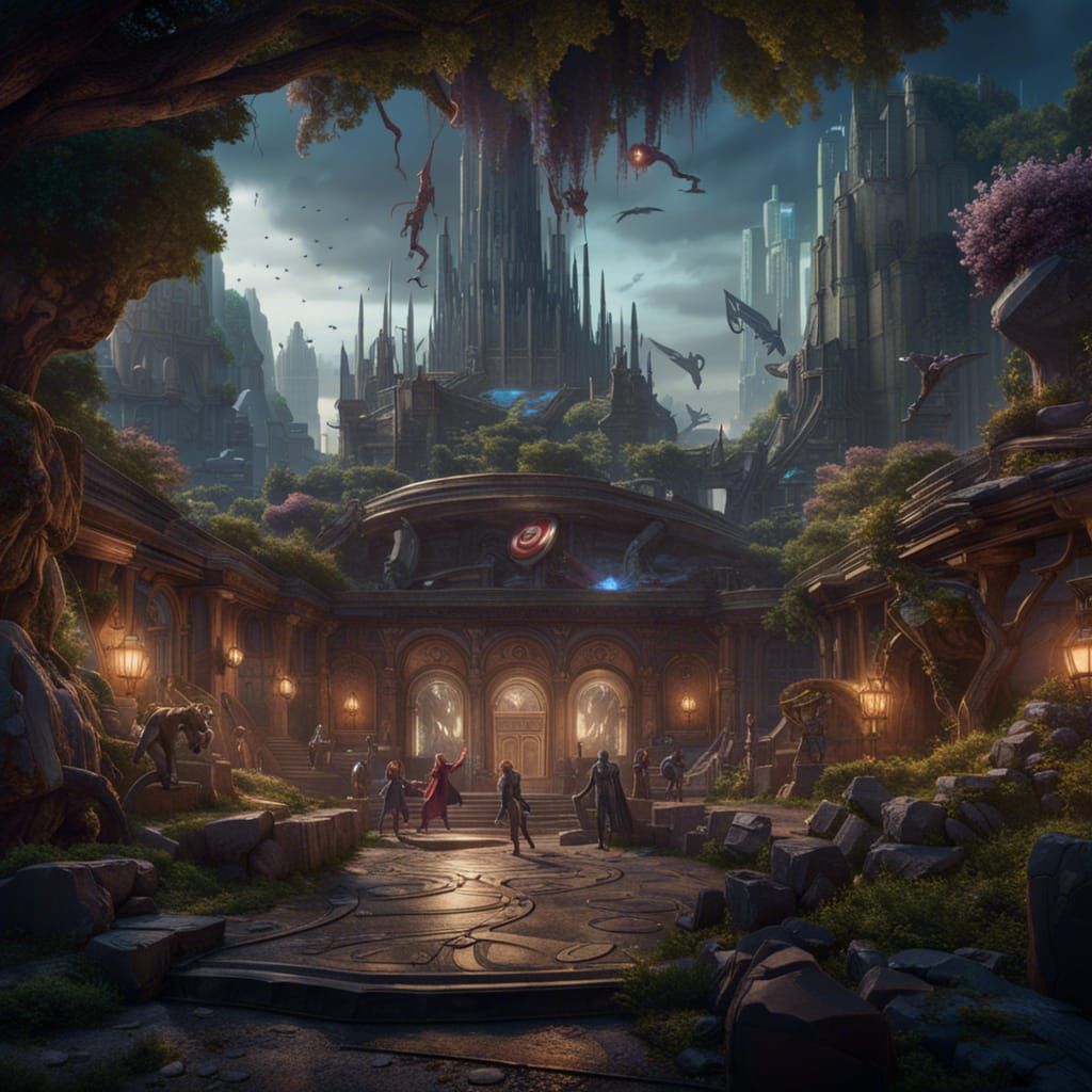 Avengers Assemble in Fantastical 8K Matte Painting