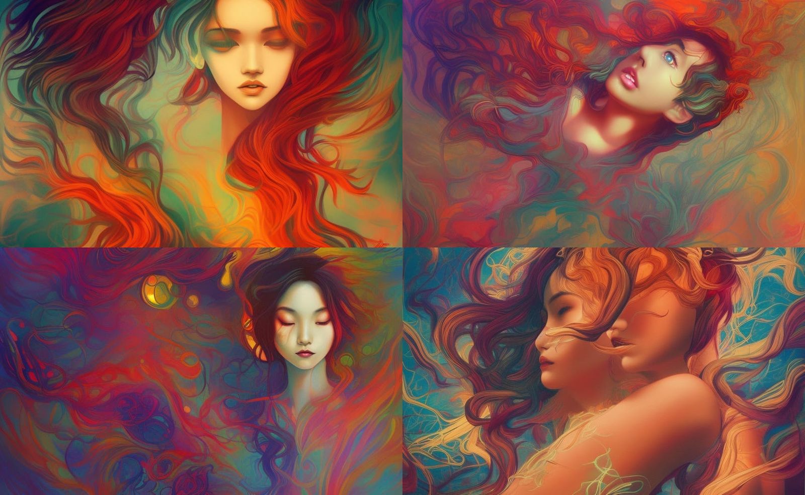 Ethereal Ebony Goddess Basks in Soft Radiance