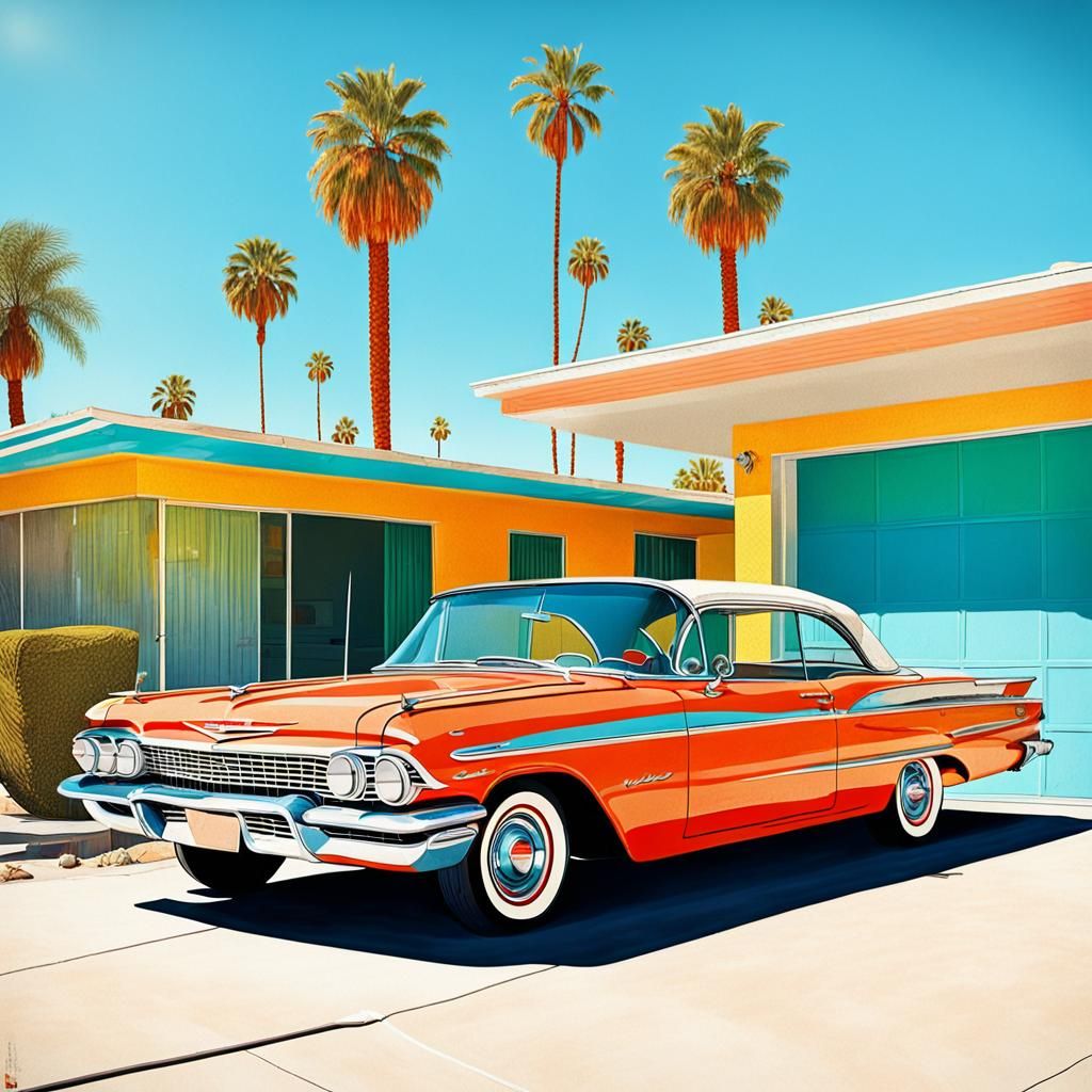 Vibrant 1960s Chevrolet Impala by Palm Springs Mid-Century M...