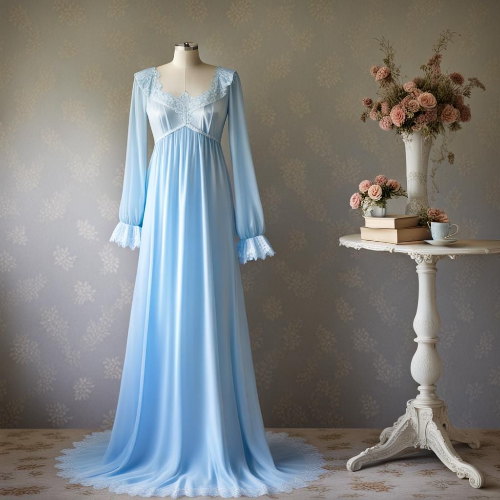 Rococo Fairy Tale Nightgown on Dress Form