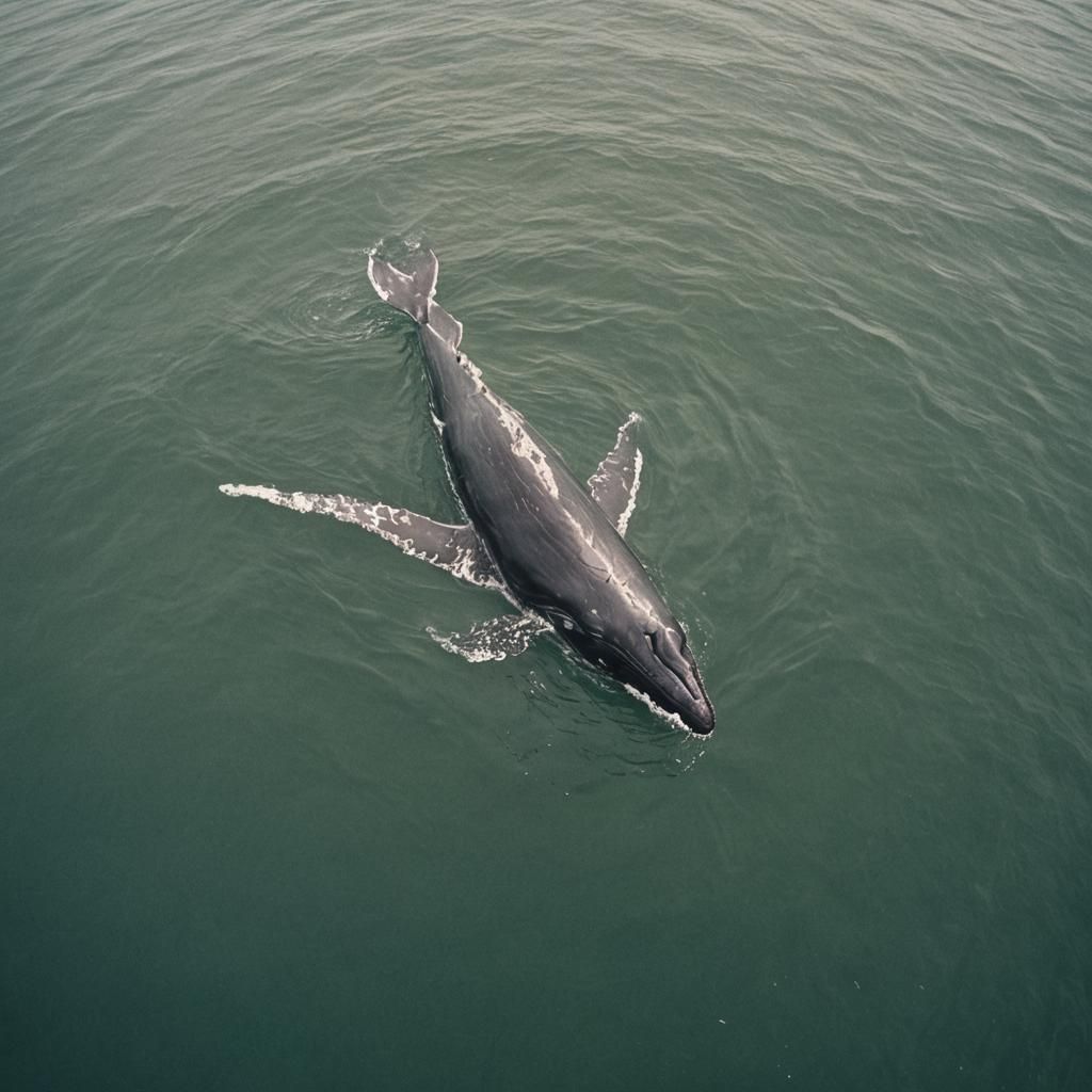 Epic Whale Film Still in Cinematic Style