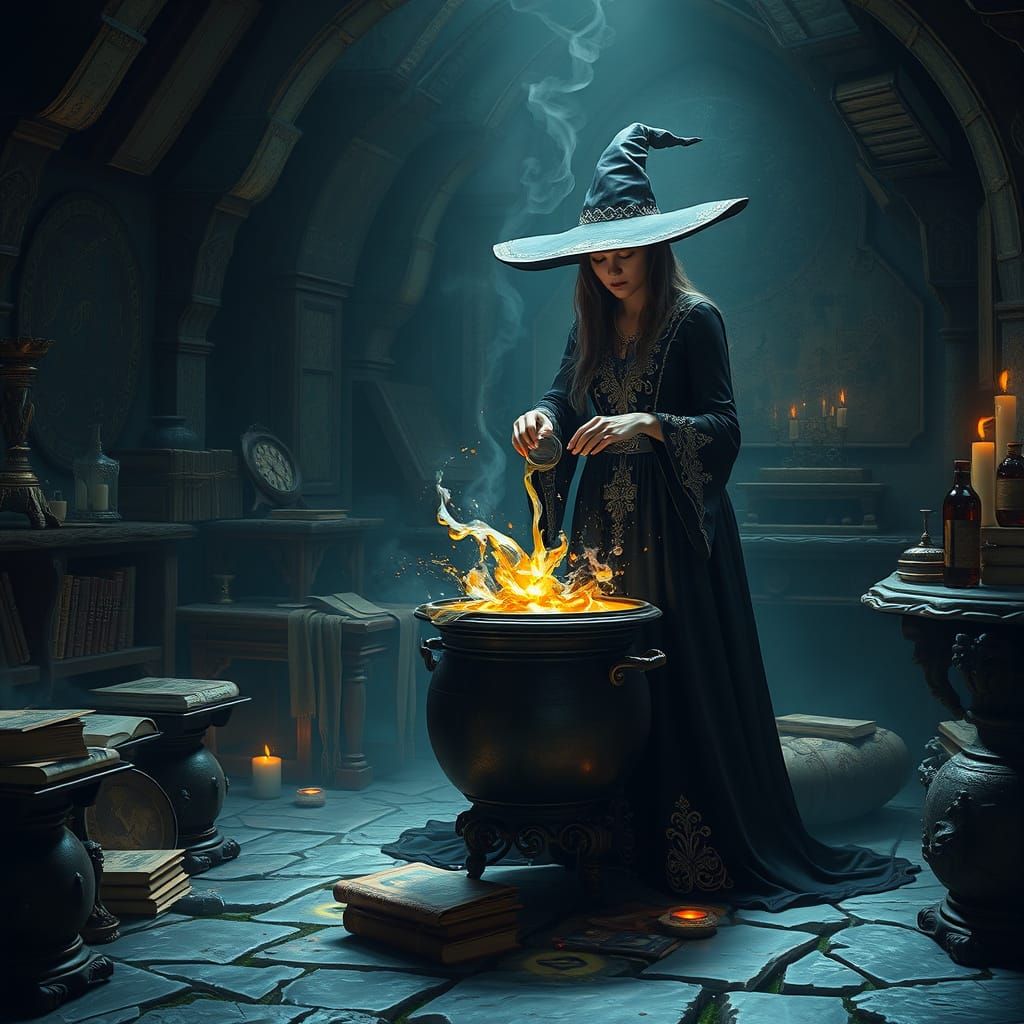 Witchcraft in an Ancient Mystic Chamber