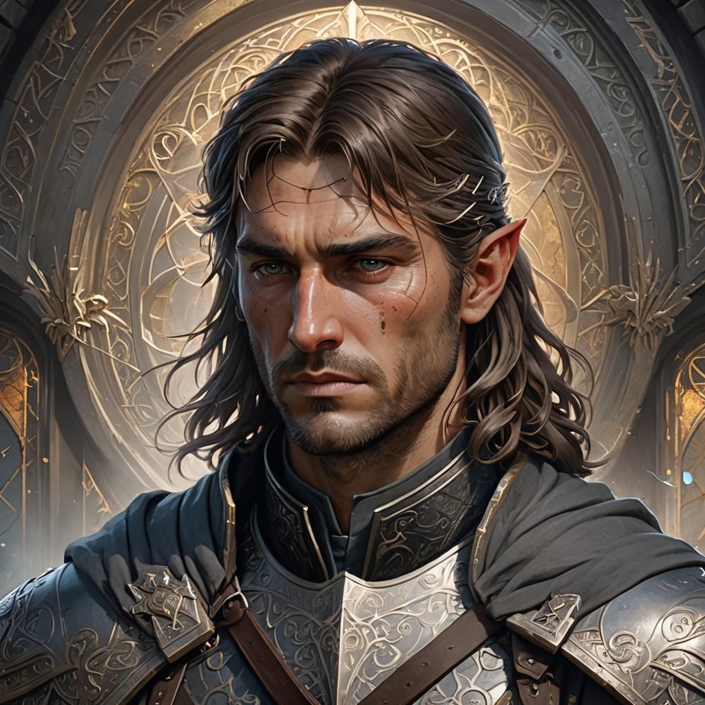 Regal Gondorian Warrior in Triadic Colors