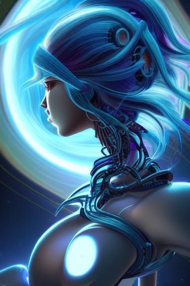 Biomechanical Goddess of the Cosmos