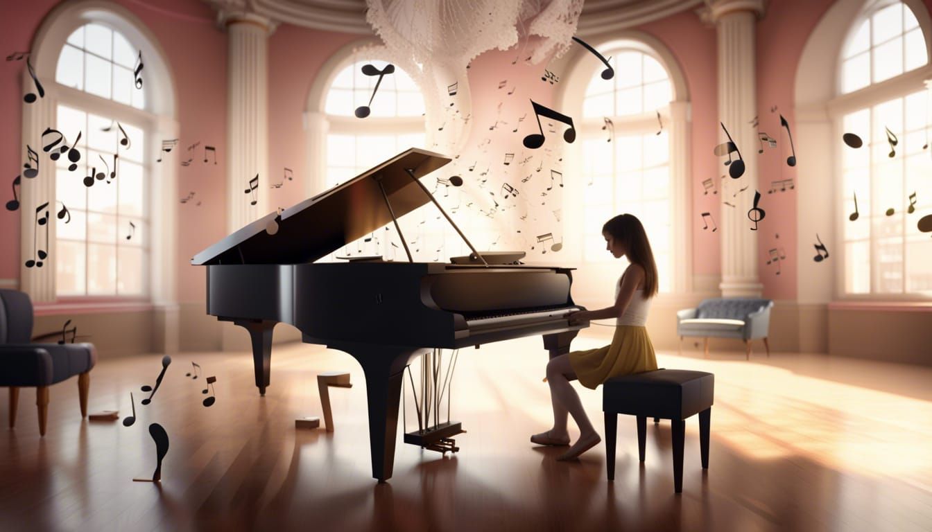 Elegant Ballroom Music Scene in 8K Resolution