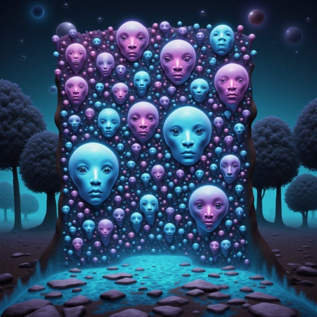 Surreal Iridescent Portal to Another Dimension