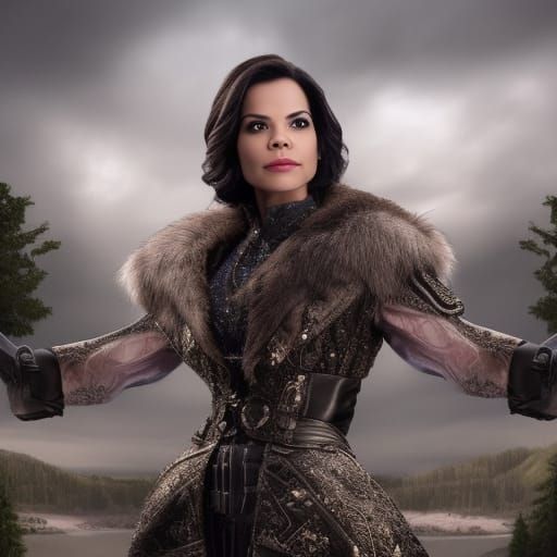 Regina Mills in a Maximalist Cinematic Digital Painting