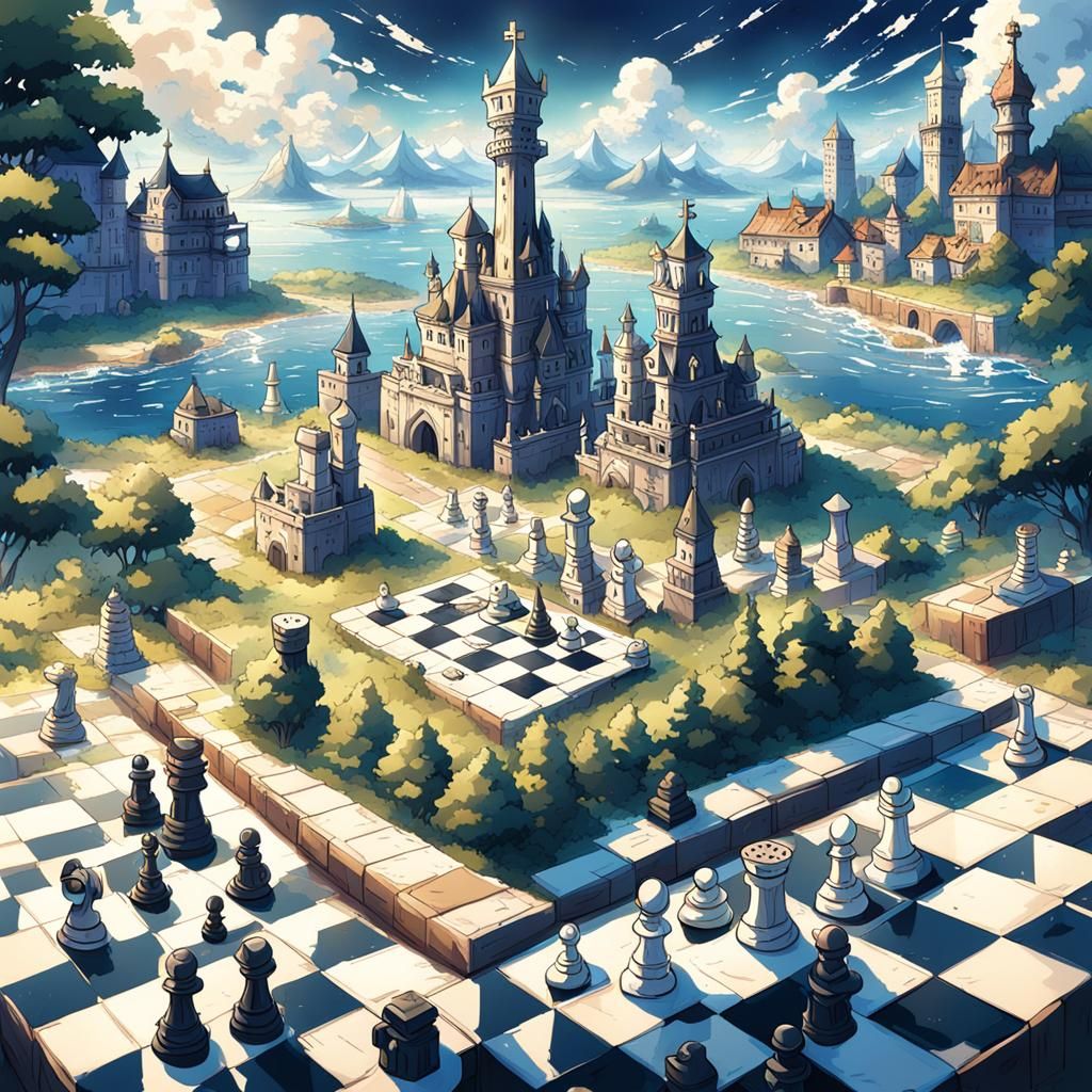 Fantastical Chessboard World Unfolds