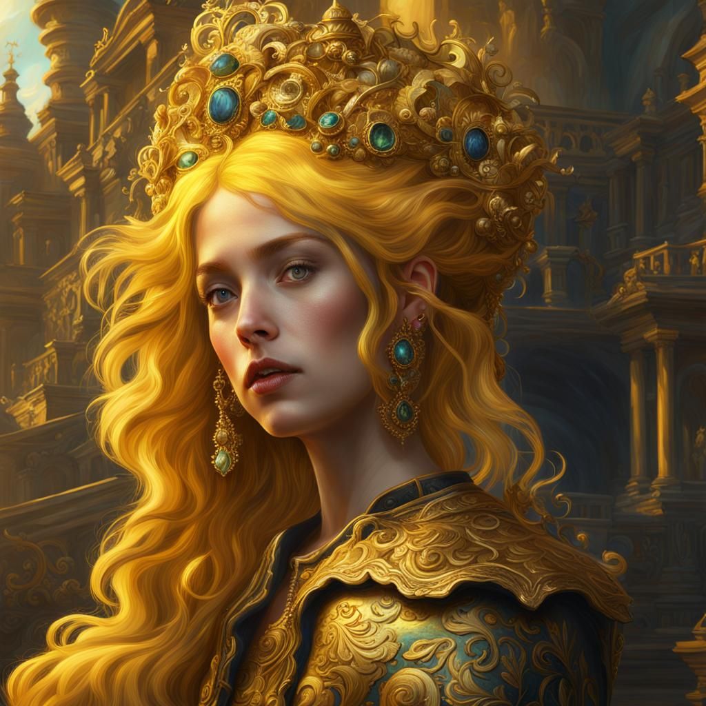 Ethereal Baroque Fantasy in Oil