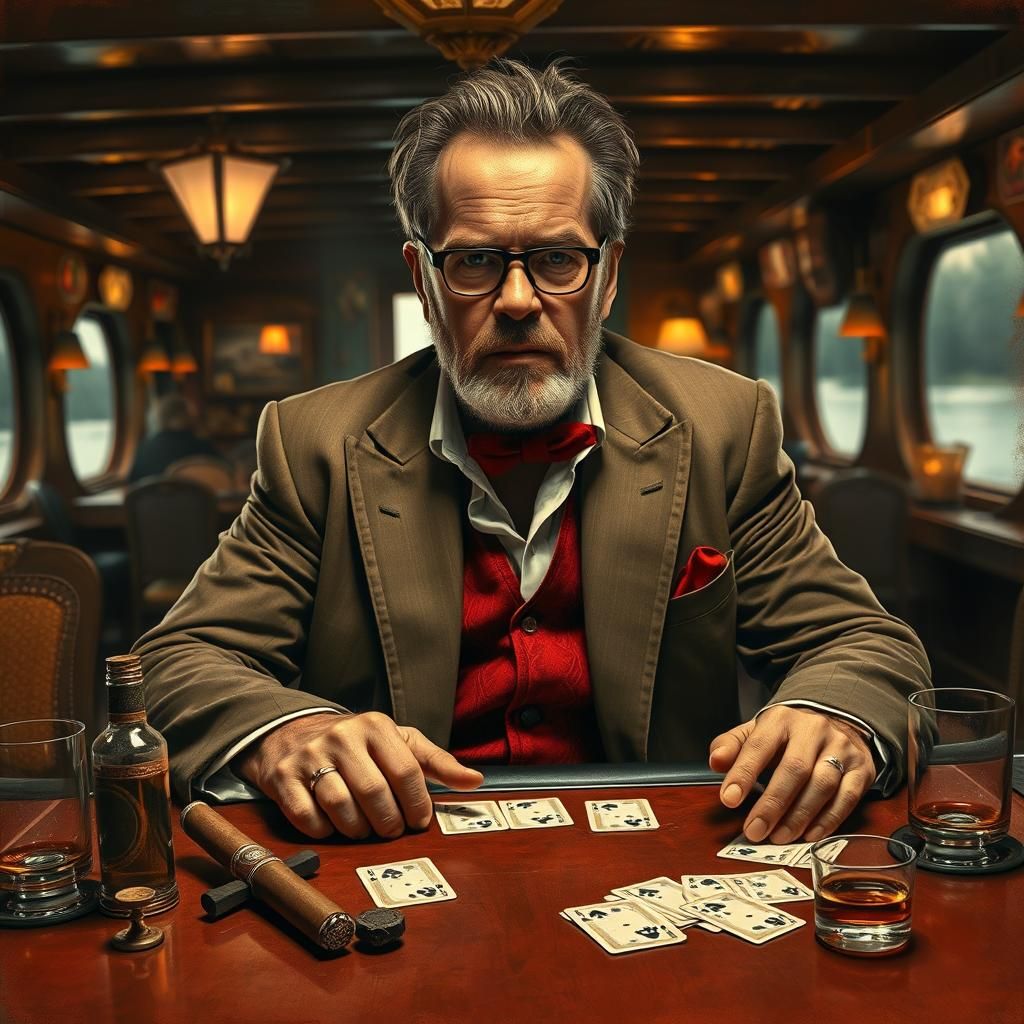 Riviera Poker Night in Earthy Warmth